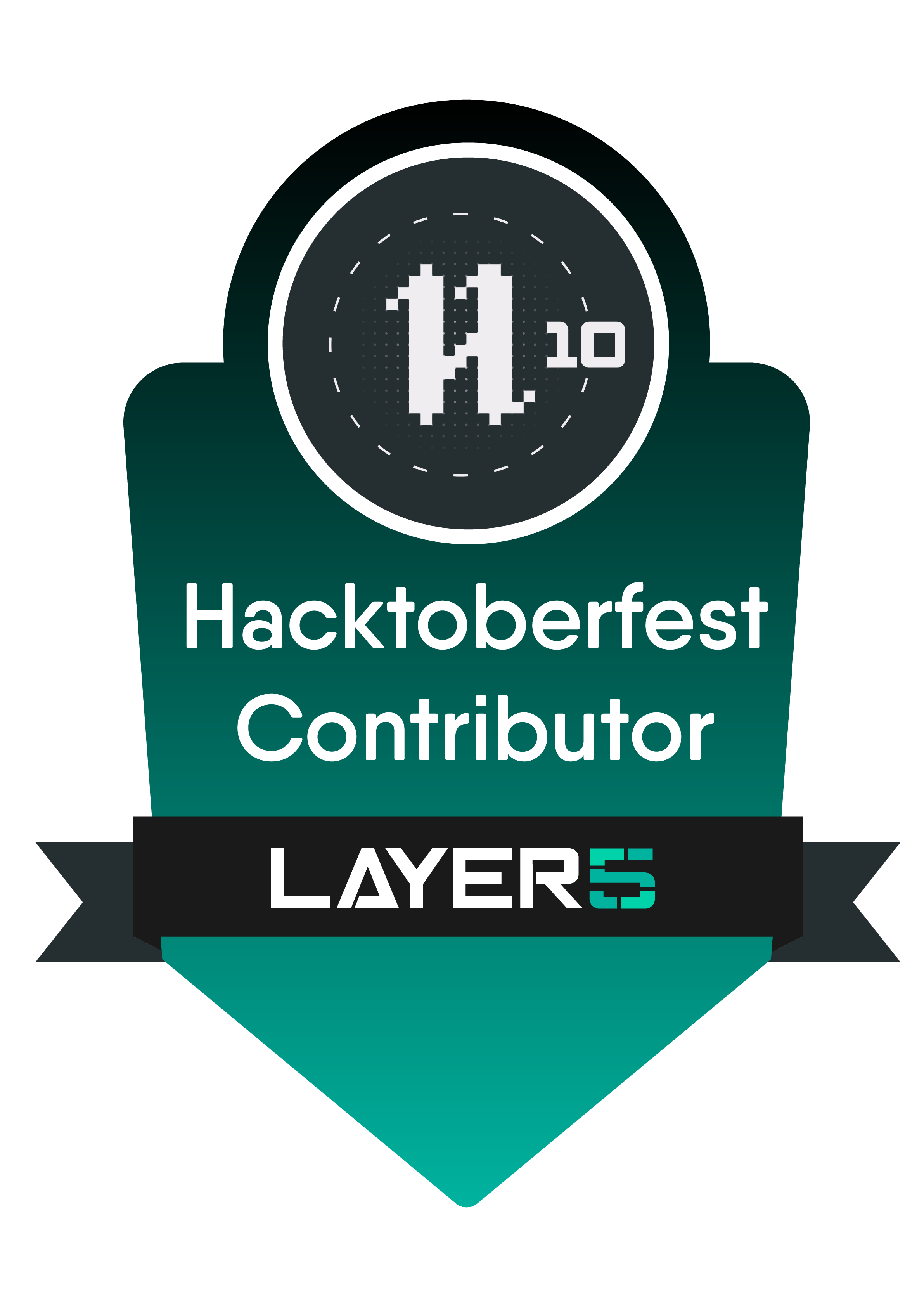 Hacktoberfest badge